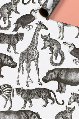 Haza Original Inpakpapier Zimo 250 M X 30 Cm Wit/zwart/zalmroze