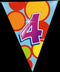 Haza Original Vlaggenlijn Multicolor 4 Jaar 10 Meter