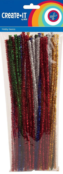 Haza Witbaard Chenille Glitter, 50st.