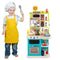 Coast Keukenspeelset - Speelkeuken - Licht geluid stoomfunctie - Blauw (54-delige set)
