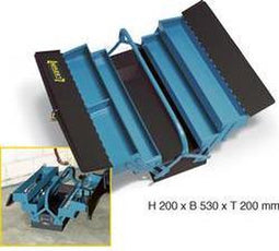 Hazet 190L Gereedschapskist (leeg) Staal Zwart, Blauw