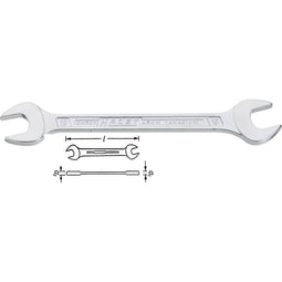 Hazet 450N-6X7 450N Dubbele steeksleutel Sleutelbreedte (metrisch) (alleen voor ADT) 6 - 7 mm