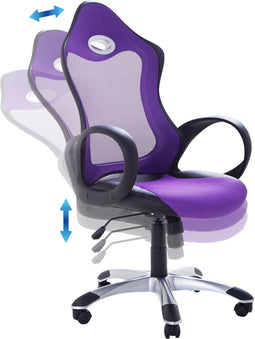 iCHAIR - Bureaustoel - Paars - Polyester