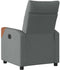 vidaXL Relaxfauteuil - Handmatige relaxfunctie - Donkergrijs