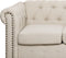 CHESTERFIELD - Chesterfield bank 2-zits - Beige - Polyester