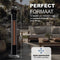Aironex PH1 - Elektrische Terrasverwarmer - Infrarood 2000W 3 Warmtestanden RVS 130 cm