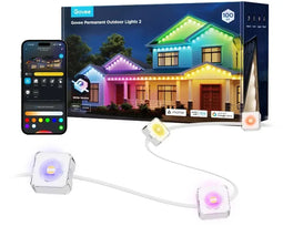 Govee Permanent Outdoor Lights 2 - Lichtsnoer - 100 scènes 16 miljoen kleuren - 30 meter