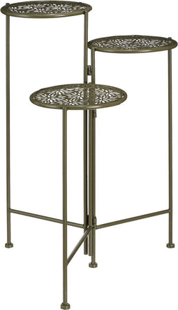 Mica Decorations Plantentafel Tierra - 52x37x64 cm - Ijzer - Donker Groen