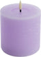 led kaars rustic lavendel 10x10cm