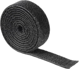 Hama Kabelbinder, Velcro, zelfklevend, 1m, zwart
