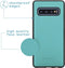 iMoshion Hoesje Geschikt voor Samsung Galaxy S10 Hoesje Met Pasjeshouder - iMoshion Luxe Portemonnee - Turquoise