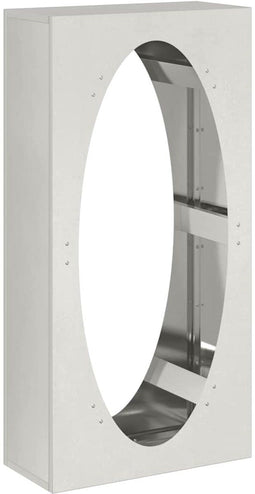 vidaXL - Brandhoutrek - 50x23x100 - cm - roestvrij - staal