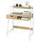 SoBuy FWT63-N - Bureau - Houtcomposite met Opbergruimte - Naturel