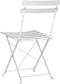 vidaXL - Vouwstoelen - voor - in - de - tuin, - set - van - 2, - wit, - staal
