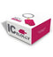 Metalmorphose sleutelhanger ijslolly roze met goud