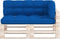 vidaXL - Palletkussens - 3 - st - stof - koningsblauw