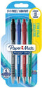 Paper Mate Flexgrip Balpen, Diverse Kleuren, 4 Pack