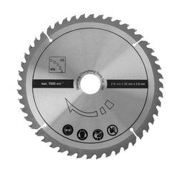 Scheppach HM80MP - Cirkelzaagblad Hout Ø216 mm - 48 Tanden