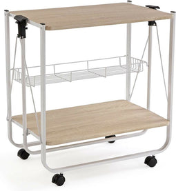 Keukentrolley Versa Wit PVC Metaal Hout MDF 40 x 70 x 68 cm