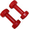 Tunturi Dumbbell set - 2 x 3 kg - Vinyl - Rood (2 stuks)