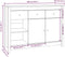 vidaXL - Dressoir - 100x35x74 - cm - massief - grenenhout - grijs