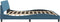 vidaXL - Bedframe - met - hoofdeinde - fluweel - blauw - 200x200 - cm