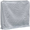 vidaXL - Haardhoutrek - met - regenhoes - 150x25x150 - cm - gegalvaniseerd - staal
