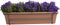 Campanula Addenda Lavender in ELHO ® Green Basics balkonbak (Mild Terra) met metalen balkonrek ↨ 30cm - hoge kwaliteit planten