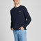 JACK&JONES ORIGINALS JORPAUL TONS KNIT CREW NECK - Heren Trui - Ronde hals - Donkerblauw