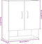 vidaXL - Wandkast - 60x31x70 - cm - bewerkt - hout - artisanaal - eikenkleur
