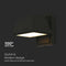 V-TAC VT-1192-B LED wandlamp - Up Down Wandlamp - IP65 - Zwarte Behuizing - 15 Watt - 1950 Lumen - 4000K