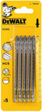 DeWalt DT2052-QZ - Decoupeerzaagbladen HCS T301CD - Voor hout tot 60 mm (5 stuks)