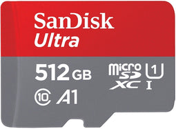 SanDisk Ultra - microSDXC 512 GB - Klasse 10 - Rood