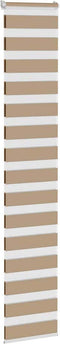 vidaXL - Zebra - Blind - 50x230 - cm - stofbreedte - 55,9 - cm - polyester - zandbruin