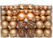 vidaXL - 100-delige - Kerstballenset - 3/4/6 - cm - rose/goudkleurig