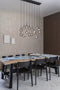 Lucide TEARS - Hanglamp - LED Dimbaar G4 16x1,5W 3000K - Zwart