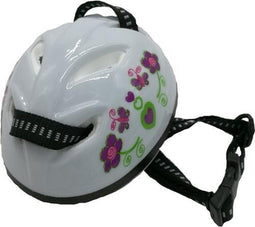 Poppen fietshelm wit