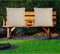 Anna's collection Buiten of tuin sier kussens - taupe/beige - 60 x 60 cm - binnen/buiten - zitkussens tuinbank