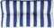 vidaXL - Palletkussen - gestreept - 70x40x12 - cm - stof - blauw - en - wit