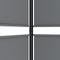 vidaXL - Kamerscherm - met - 5 - panelen - 250x180 - cm - antracietkleurig