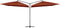 vidaXL - Parasol - dubbel - met - stalen - paal - 250x250 - cm - terracottakleurig
