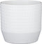 Mica Decorations Nola Bloempot - 17x17x16 cm - Keramiek - Wit