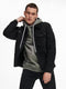 ONLY & SONS ONSLOUIS LIFE JACKET - Sherpa spijkerjas - Knoopsluiting - Zwart