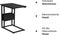 Salontafel - Bijzettafel - Bijzettafel - Loungetafel - Woonkamertafel - Accenttafel - Zwart -