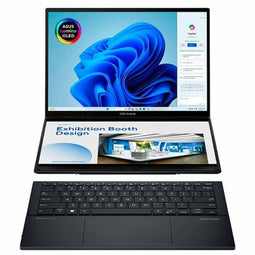 Asus ZenBook Duo UX8406CA-PZ152W - Laptop 2 in 1 - 32 GB RAM 1 TB SSD QWERTY Spaans - Grijs