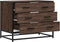 vidaXL - Ladekast - 70x41x56 - cm - bewerkt - hout - bruin - eikenkleur