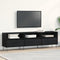 vidaXL - TV-meubel - Zwart - Eiken - 150x30x44,5 - cm - Bewerkt - Hout