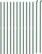 vidaXL - Gaashek - met - flens - 1,4x25 - m - groen