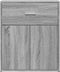 vidaXL - Dressoir - 60x31x70 - cm - bewerkt - hout - grijs - sonoma