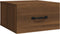 vidaXL - Nachtkastje - wandgemonteerd - 35x35x20 - cm - bruin - eikenkleur